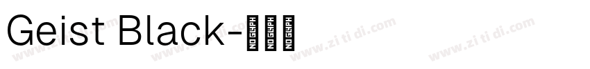 Geist Black字体转换